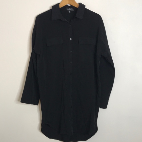 Lulu’s City Strut Black Shirt Dress - Picture 3 of 8